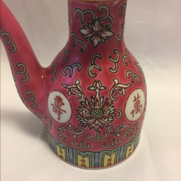 Red Mun enamel soy saucer mini decanter - Picture 10 of 10